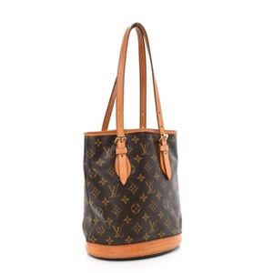 LOUIS VUITTON Monogram Petit Bucket 23.